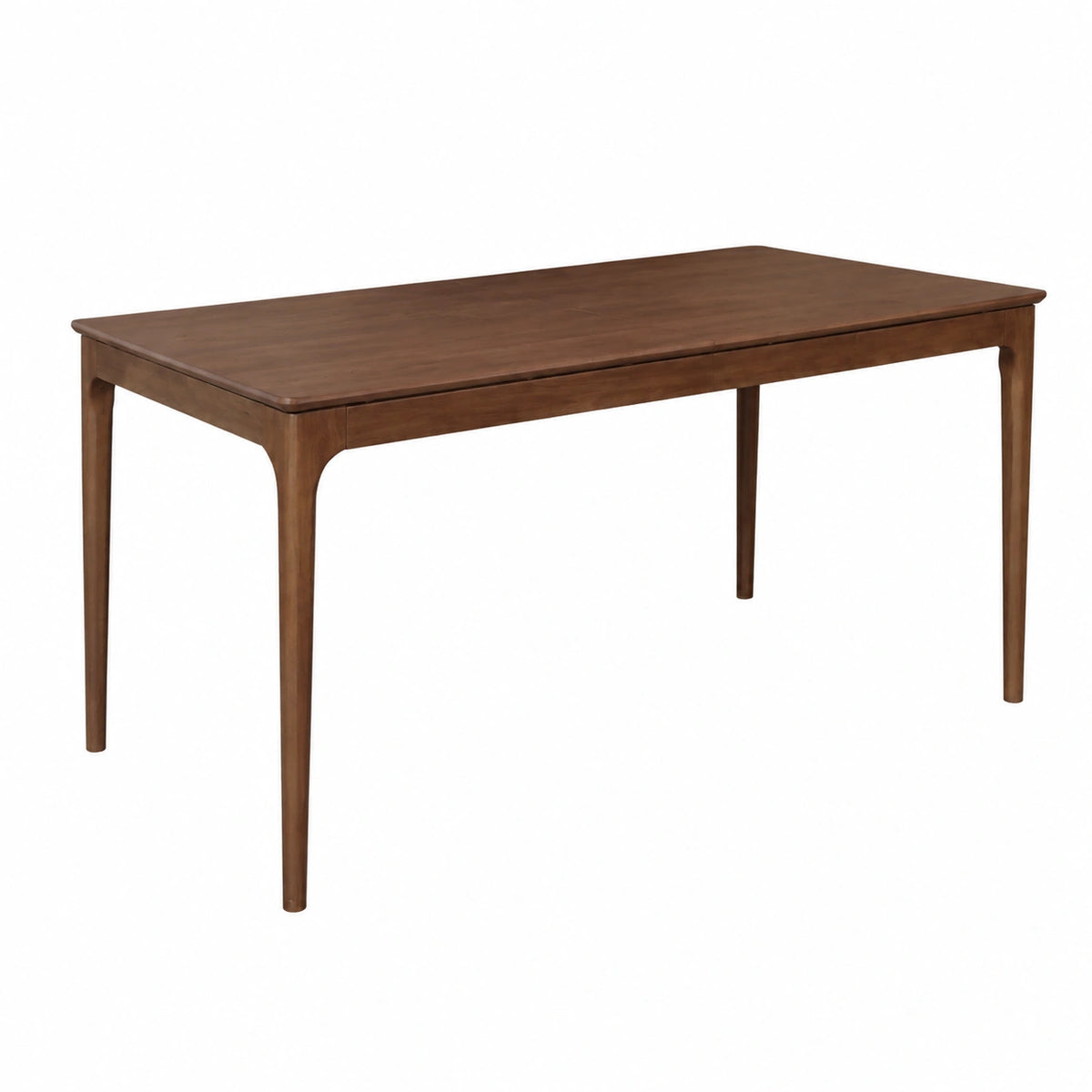 Tavolo da Pranzo Estensibile in Legno di Hevea e Frassino, 6-8 Posti, Noce - 210x90x76 cm