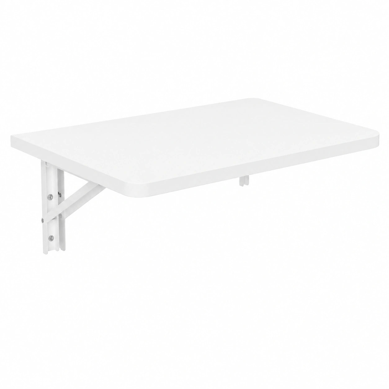Tavolo da Parete Pieghevole KDR 70x40 cm – Salvaspazio, Uso Scrivania o Cucina, Colore Bianco