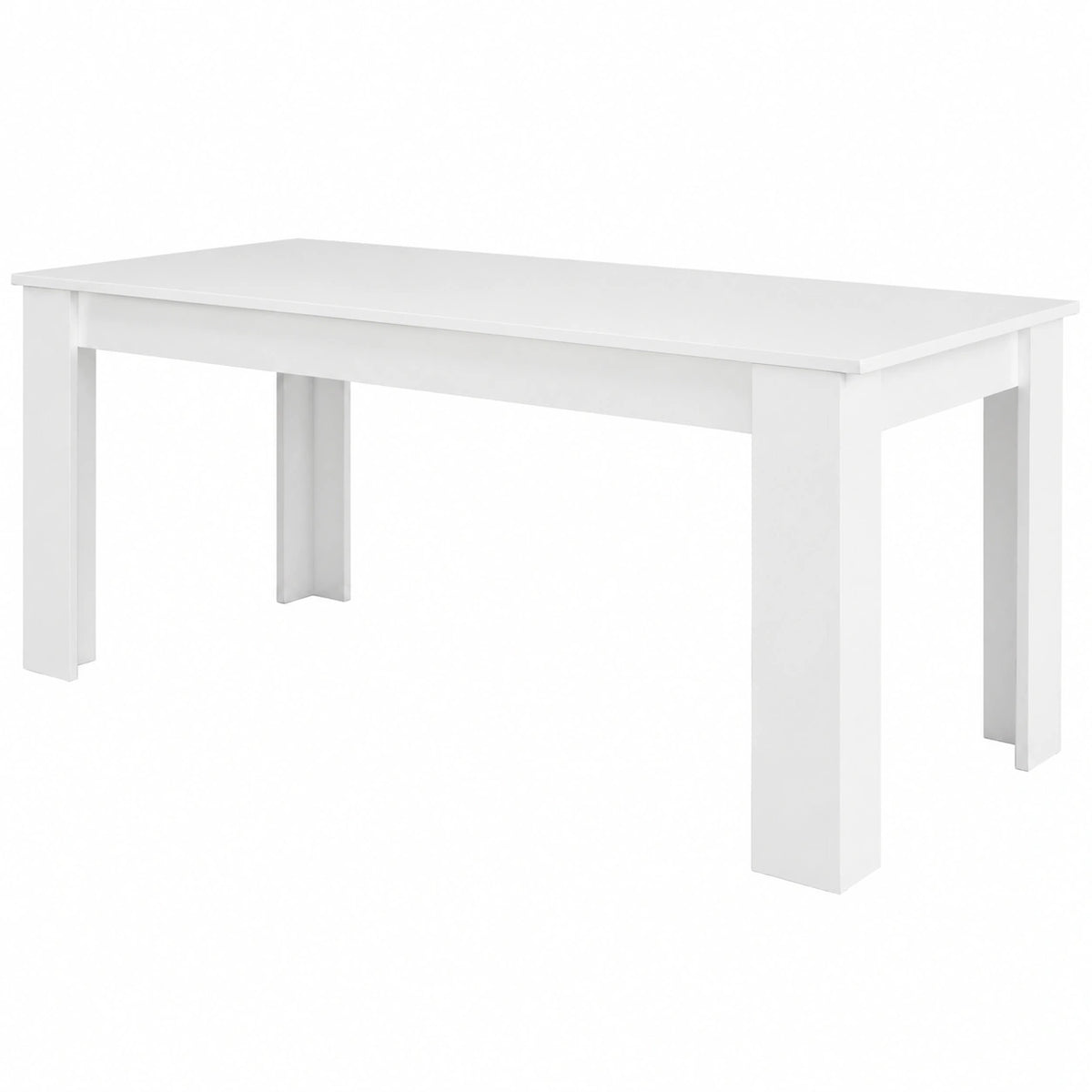 Tavolo Allungabile Bianco in Melaminico 140-190cm - Design Moderno Made in Italy