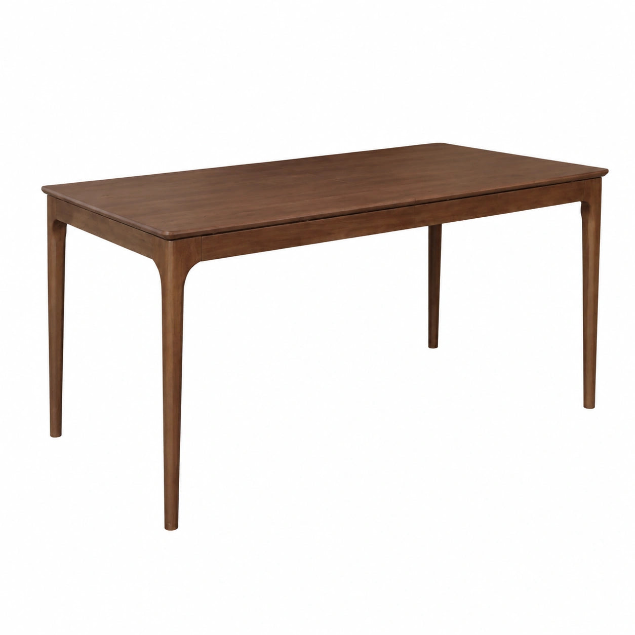 Tavolo da Pranzo Estensibile in Legno di Hevea e Frassino, 6-8 Posti, Noce - 210x90x76 cm