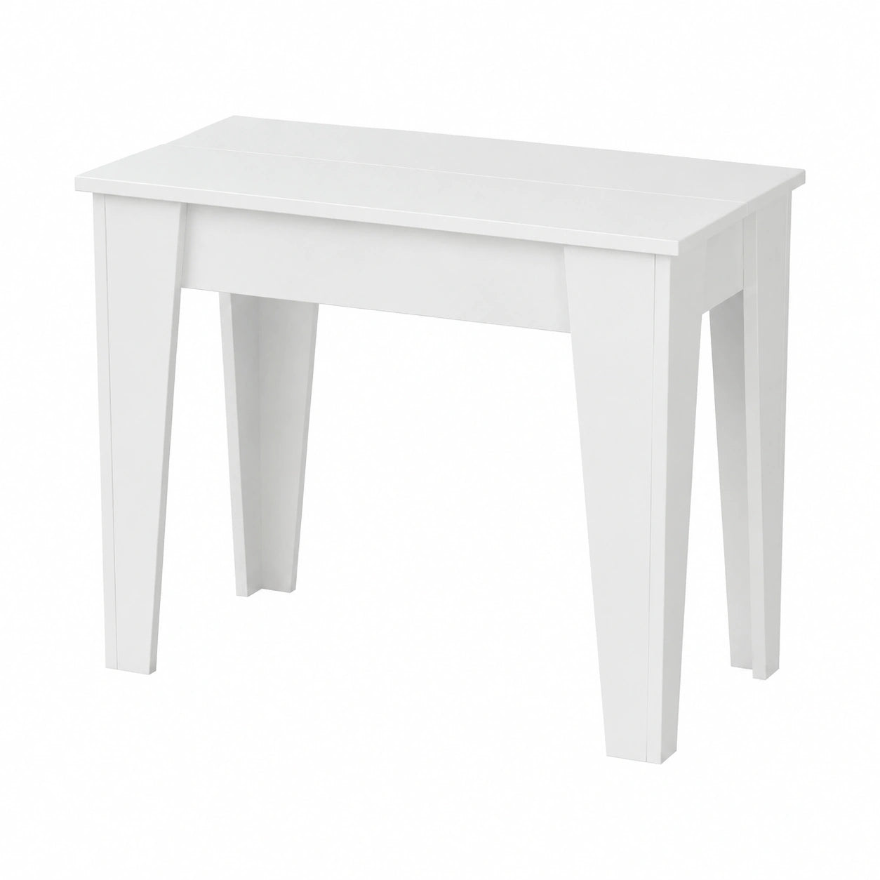 Consolle Allungabile Moderna fino a 14 Posti, 54-306 cm, 6 Allunghe, Salvaspazio, Metallo Bianco